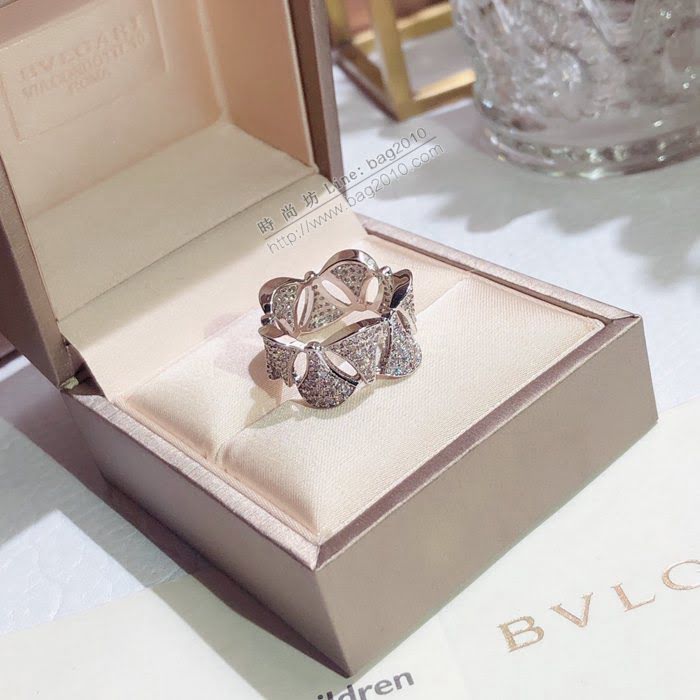 Bvlgari飾品 寶格麗diva系列滿鑽裙子戒指  zgbq3190